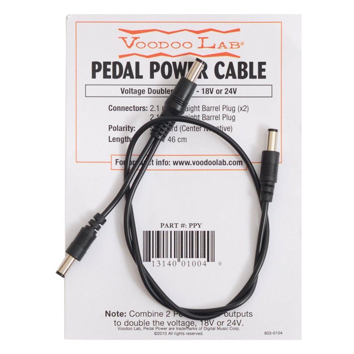 Voodoo Labs PPY 9V To 18V Converter Cable