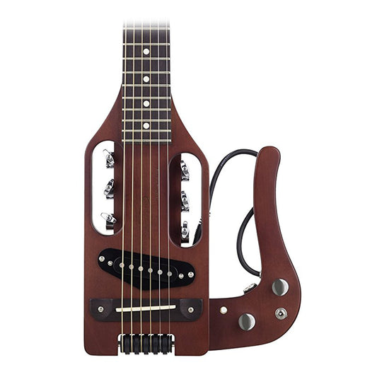 Traveler Guitar Pro-Series Hybrid Acoustic/Electric Guitar w/ Bag, Antique Brown