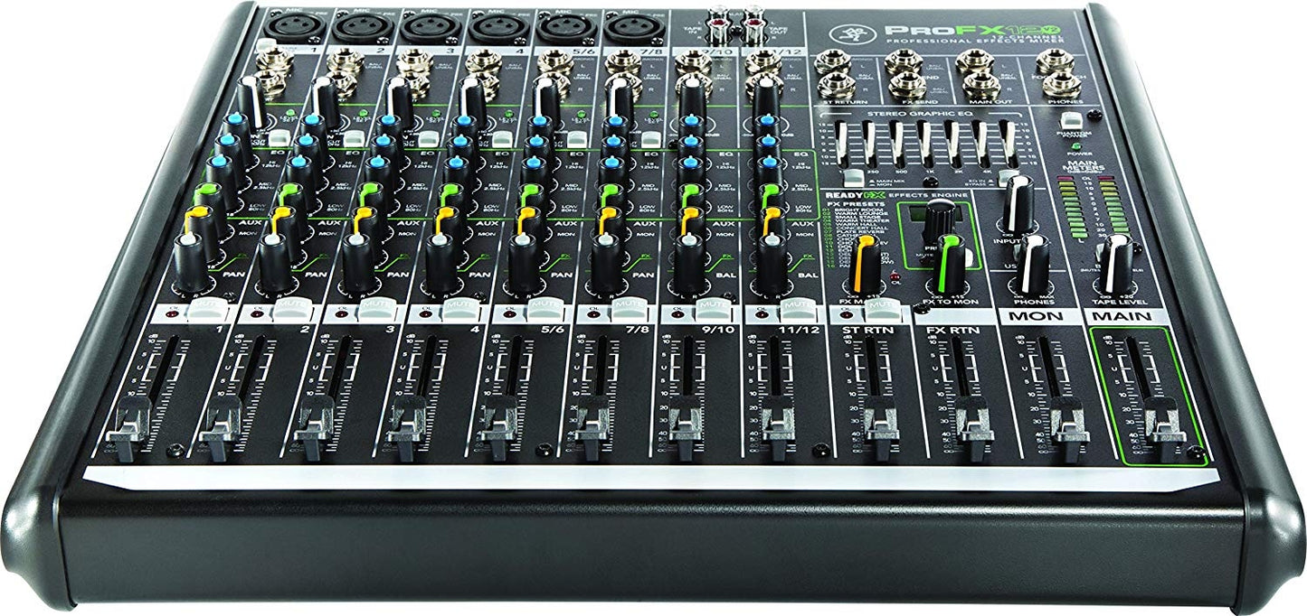 Mackie ProFX12 v2 USB Mixer with FX, 12-Channel (PROFX12V2)