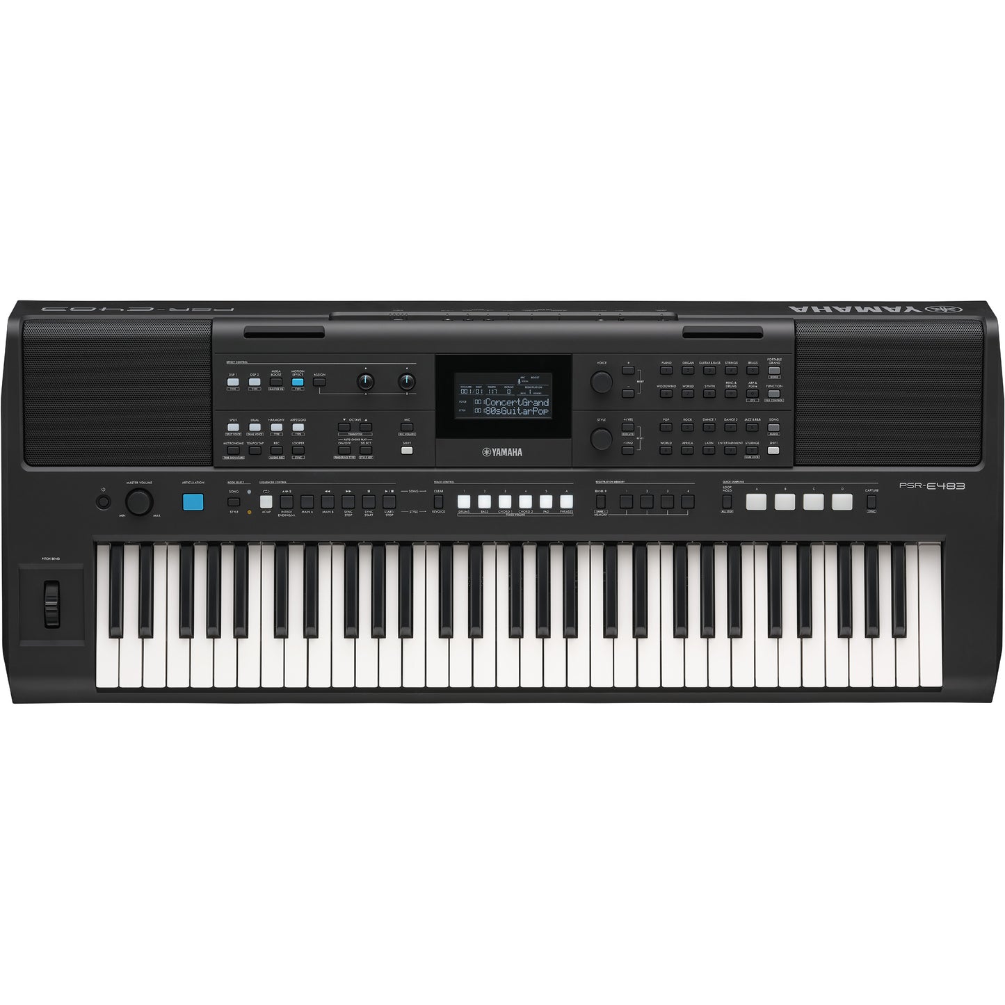 Yamaha PSR-E483 61-Key Touch-Sensitive Portable Keyboard