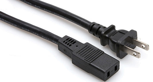 Hosa PWC-178 Power Cord, IEC C9 to NEMA 1-15P, 8ft