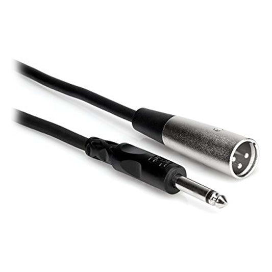 Hosa PXM-105 1/4"" TS to XLR Male Unbalanced Interconnect Cable, 5 Feet