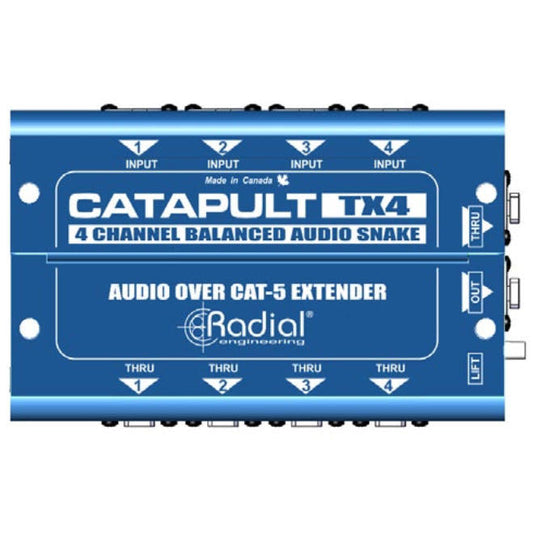 Radial Engineering Catapult TX4L Cat5 Audio Receiver (4x4 Line In/Out)