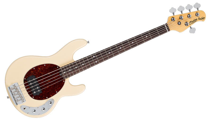 Sterling By Music Man Ray 35 Classic Active 5 String Bass in Vintage Cream (RAY35CAVCR)