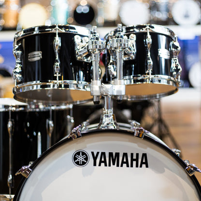 Yamaha RC2J40jJSOB Recording Custom Series 4 Piece Shell Kit In Solid Black (RC2J40JSOB)