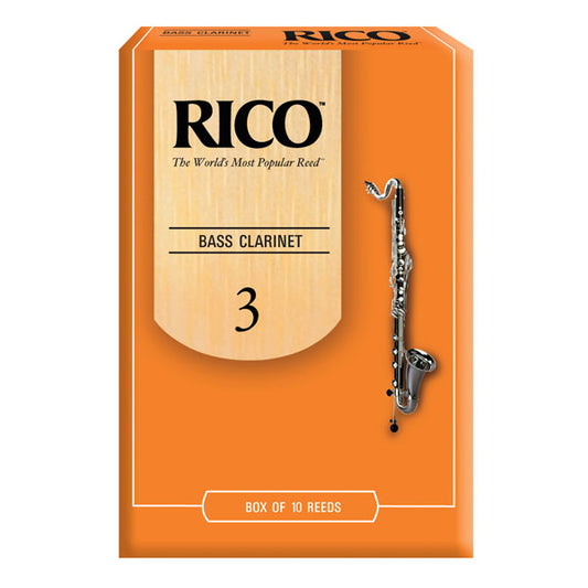 Rico Bass Clarinet 10-Pack 3 Strength