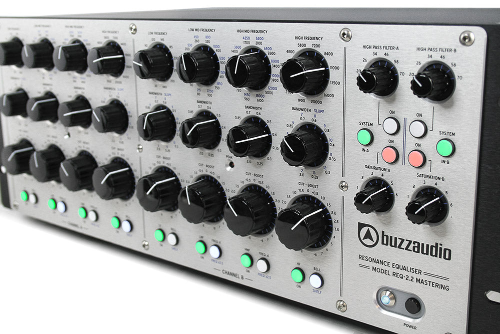 Buzz Audio REQ 2.2 Stereo EQ w/ Mastering Version with Active Filter Low Band