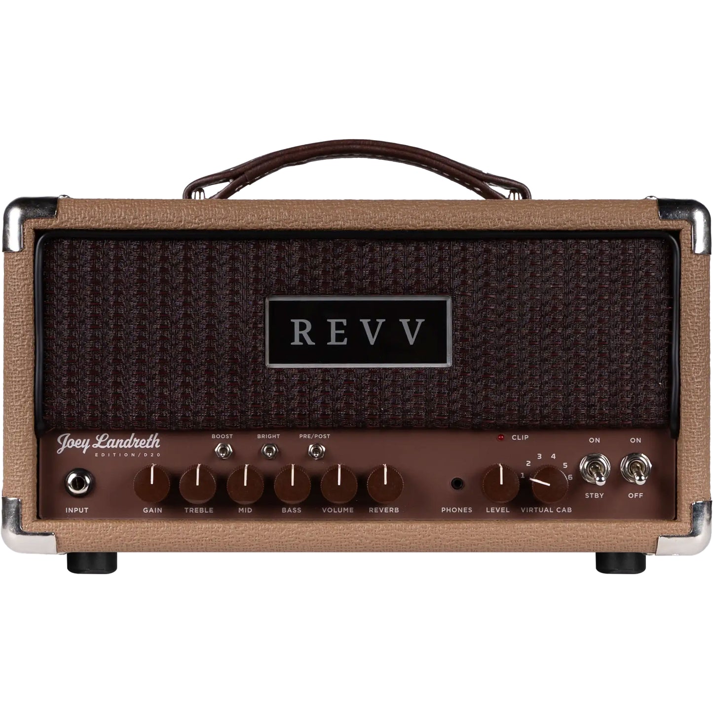 Revv D20 MK2 - 20/4-Watt Tube Head - Joey Landreth Brown Face Edition