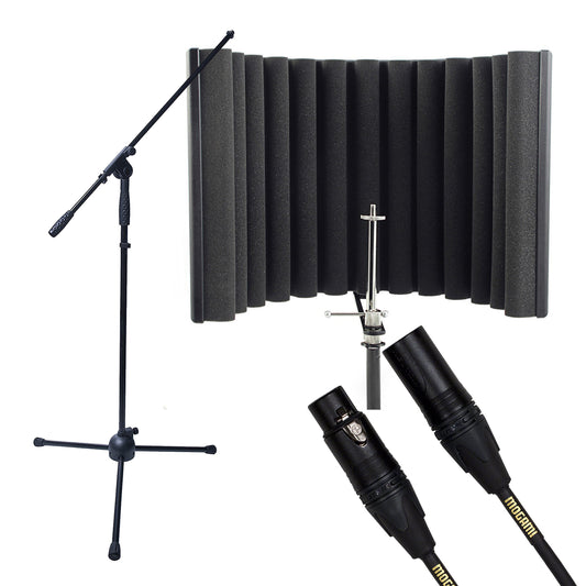 sE Electronics RFX Reflexion Filter Bundle Mogami XLR Mic Stand Bundle