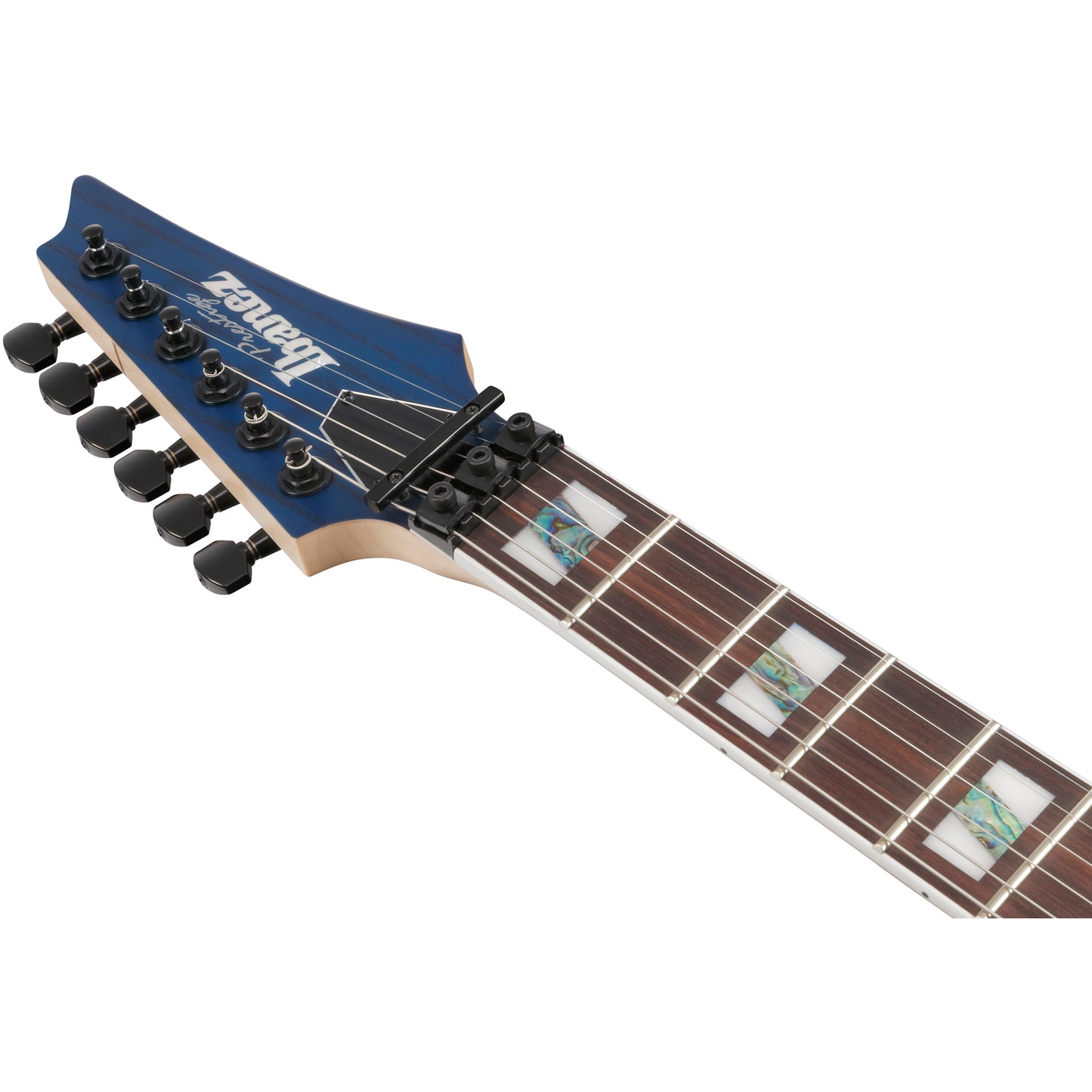 Ibanez RG653DX RG Prestige 6-String Electric Guitar - Transparent Deep Blue Flat