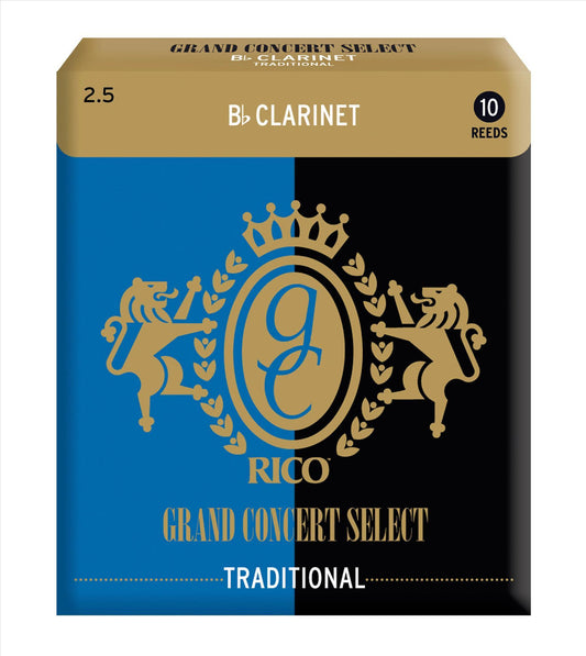 Rico Grand Concert Series Bb Clarinet 10-Pack 2.5 Strength