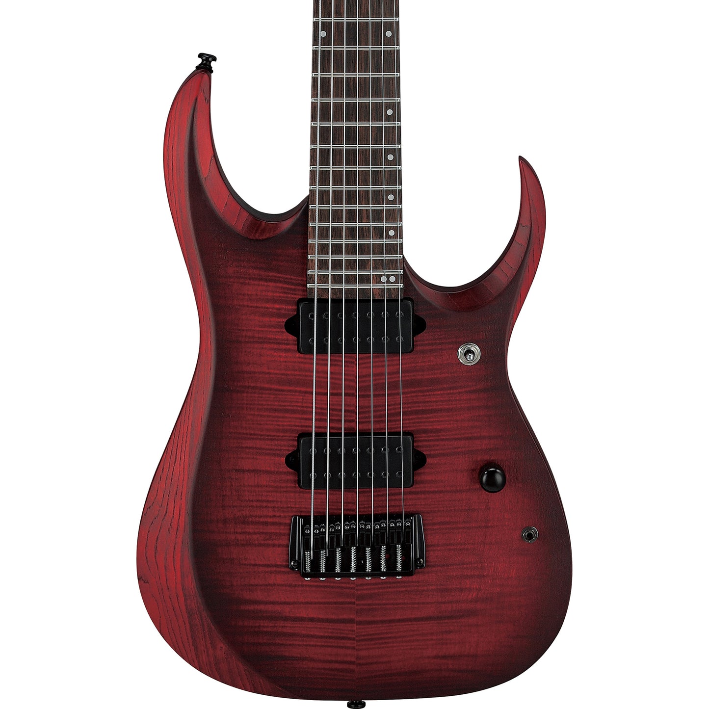 Ibanez RGD721FA RGD 7-String Electric Guitar - Stained Wine Red Burst Flat