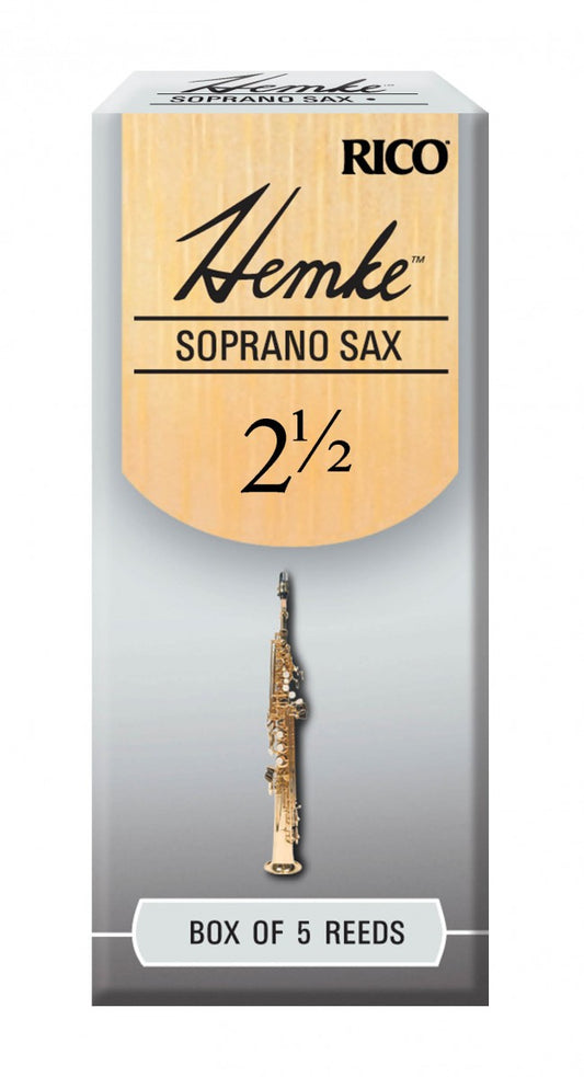 Rico Frederick L. Hemke Soprano Saxophone Reeds 5-Pack 2.5 Strength