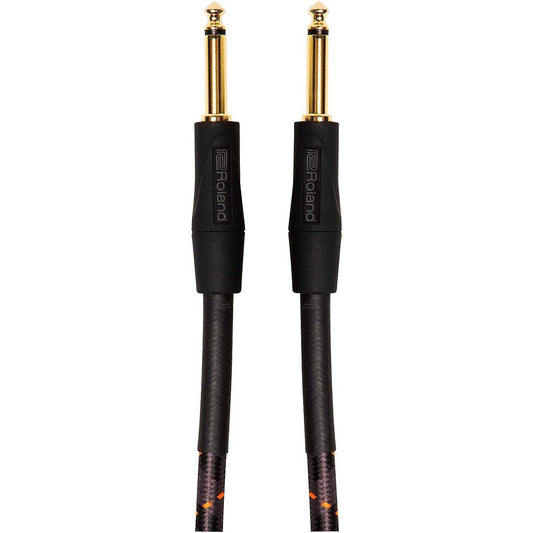 Roland Gold Series 1/4"" Straight/Straight Instrument Cable 10ft Black