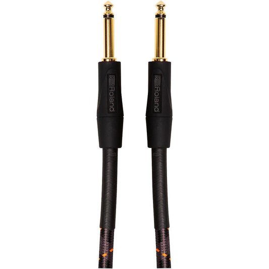 Roland Gold Series 1/4"" Straight/Straight Instrument Cable 3ft Black