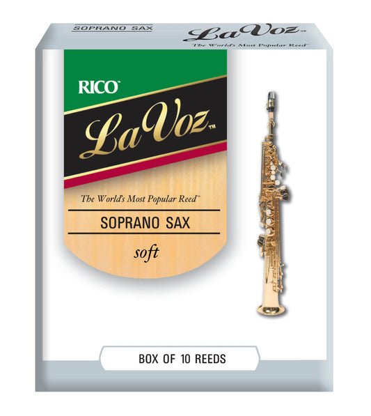 Rico RIC10SF Lavoz Soprano Sax Reeds, 10CT, Soft Strength