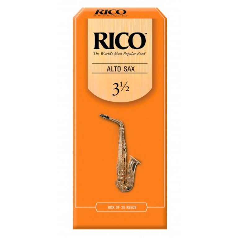 Rico Eb Alto Saxophone Reeds, 3.5 Strength, 25 Count