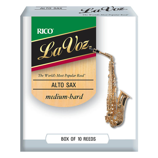 Rico La Voz Alto Saxophone 10-Pack, Medium Hard Strength