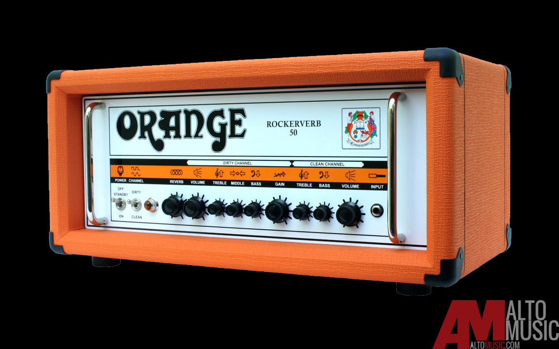 Orange Rockerverb 50 Dual-Channel 50-Watt Tube Head with Reverb (ROCKERVERB50H MK2)