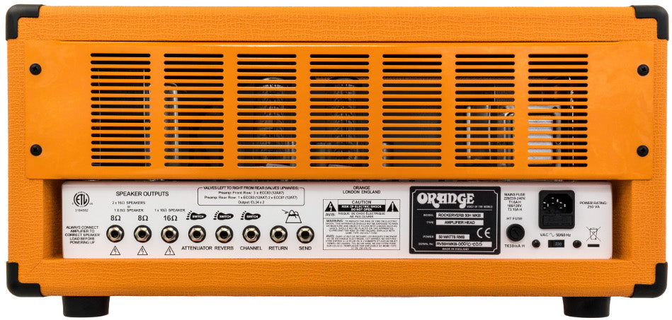 Orange Rockerverb 50 Dual-Channel 50-Watt Tube Head with Reverb