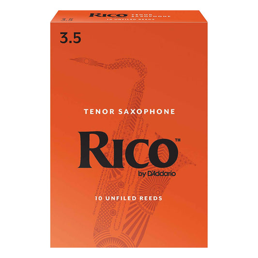 Rico by D'Addario Tenor Sax Reeds, Strength 3.5, 10-pack