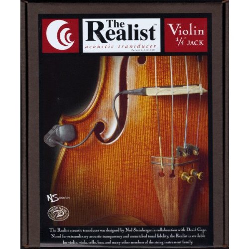 Realist Acoustic Transducer for Violin with 1/4"" Jack