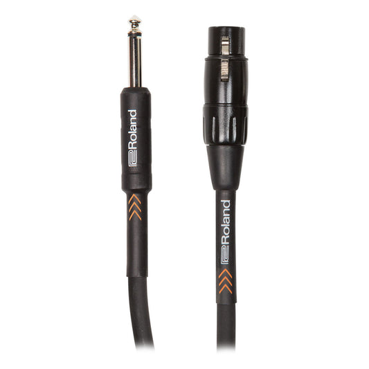 Roland Black Series XLR to 1/4"" High-Impedance Microphone Cable (20')