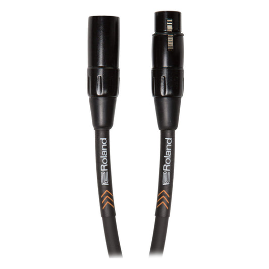 Roland Black Series Heavy-Duty XLR to XLR Balanced Microphone Cable (25')