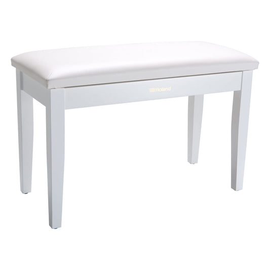 Roland RPB-D100 Duet Piano Bench with Storage Compartment (Satin White)