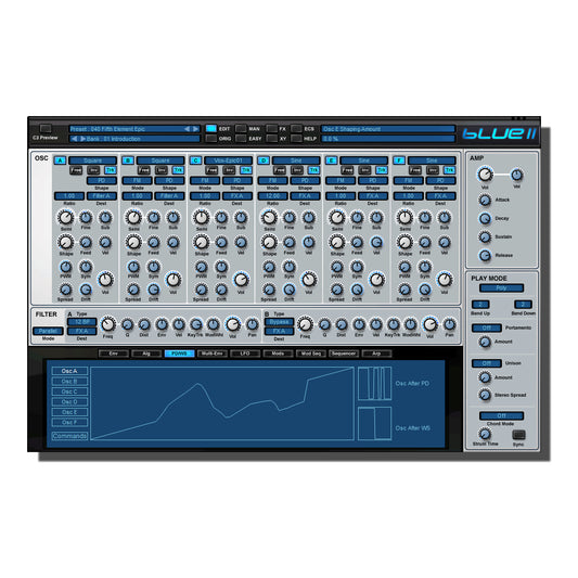 Rob Papen Blue 2 Virtual Instrument (Upgrade From Blue 1)