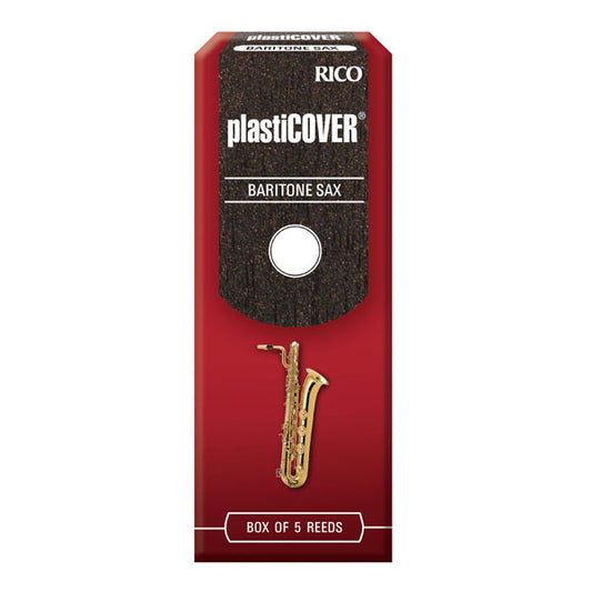 Rico RRP05BSX200 Plasticover Baritone Sax Reeds, 5CT, 2.0 Strength