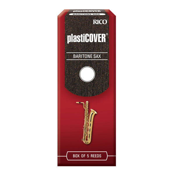 Rico RRP05BSX300 Plasticover Baritone Sax Reeds, 5CT, 3.0 Strength
