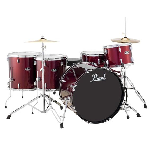 Pearl Roadshow RS525WF 5-Piece Drumset w/ Hardware & Cymbals Wine Red