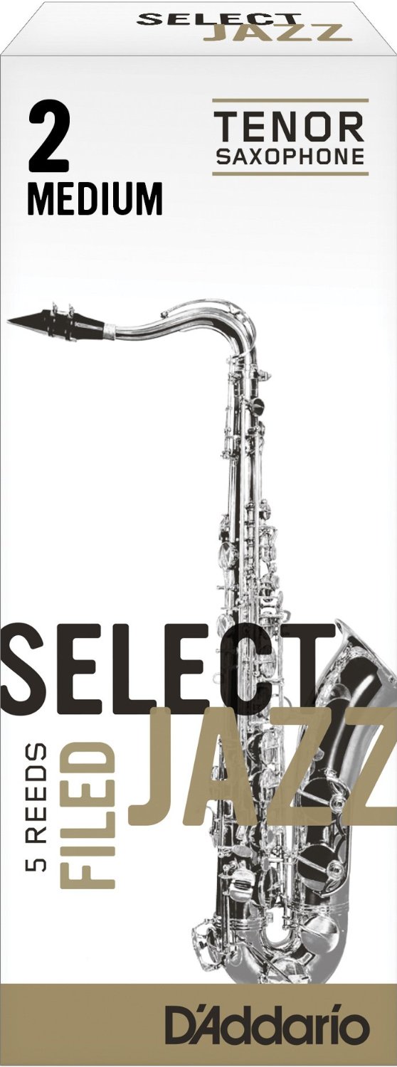 D’ADDARIO Select Jazz Filed Bb Tenor Saxophone Reeds, 5ct Size 2M