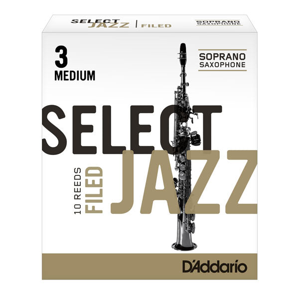 D’ADDARIO SELECT JAZZ Filed 2 Medium Soprano Saxophone Reeds