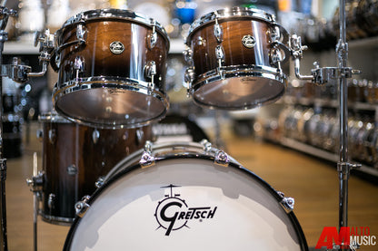 Gretsch Renown Walnut 4pc Shell Kit in Walnut to Black Fade Lacquer Finish (RW1E8246WBF)