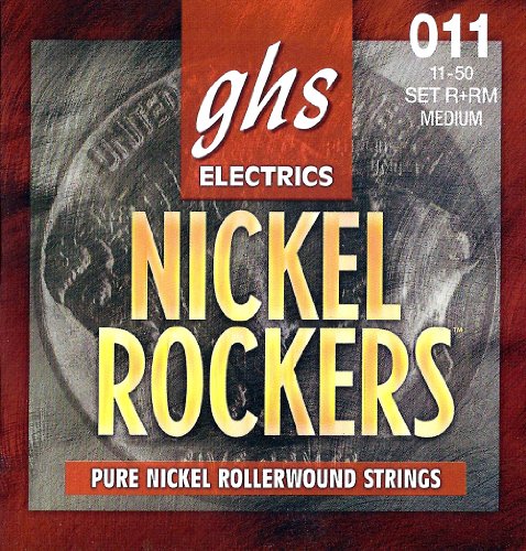 GHS Strings R RM Rollerwound Pure Nickel Electric Guitar Strings (.011-.050)
