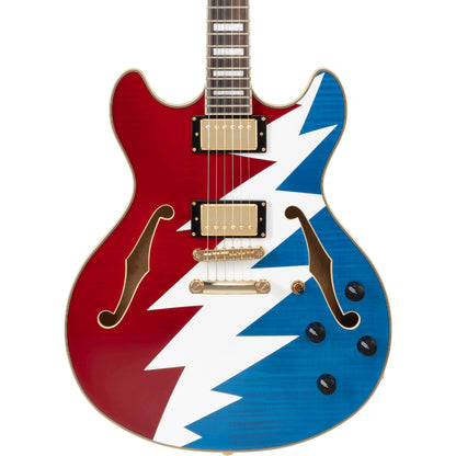 D'Angelico Grateful Dead Premier DC Semi-hollowbody Electric Guitar