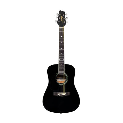 Stagg SA20D 3/4 Size Left Handed Acoustic Guitar in Black