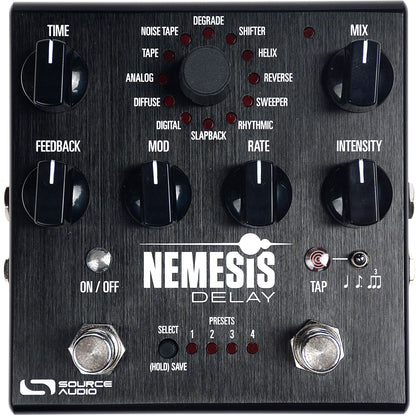 one knob delay pedal Source Audio SA260 One Series Nemesis Delay Pedal