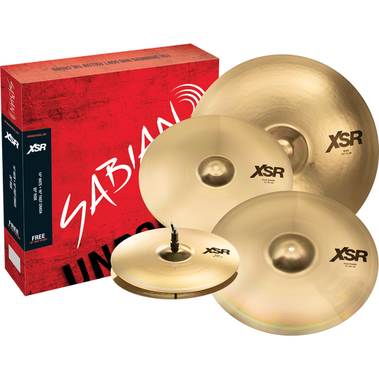 Sabian XSR Performance Cymbal Set w/ Free 18" Fast Crash