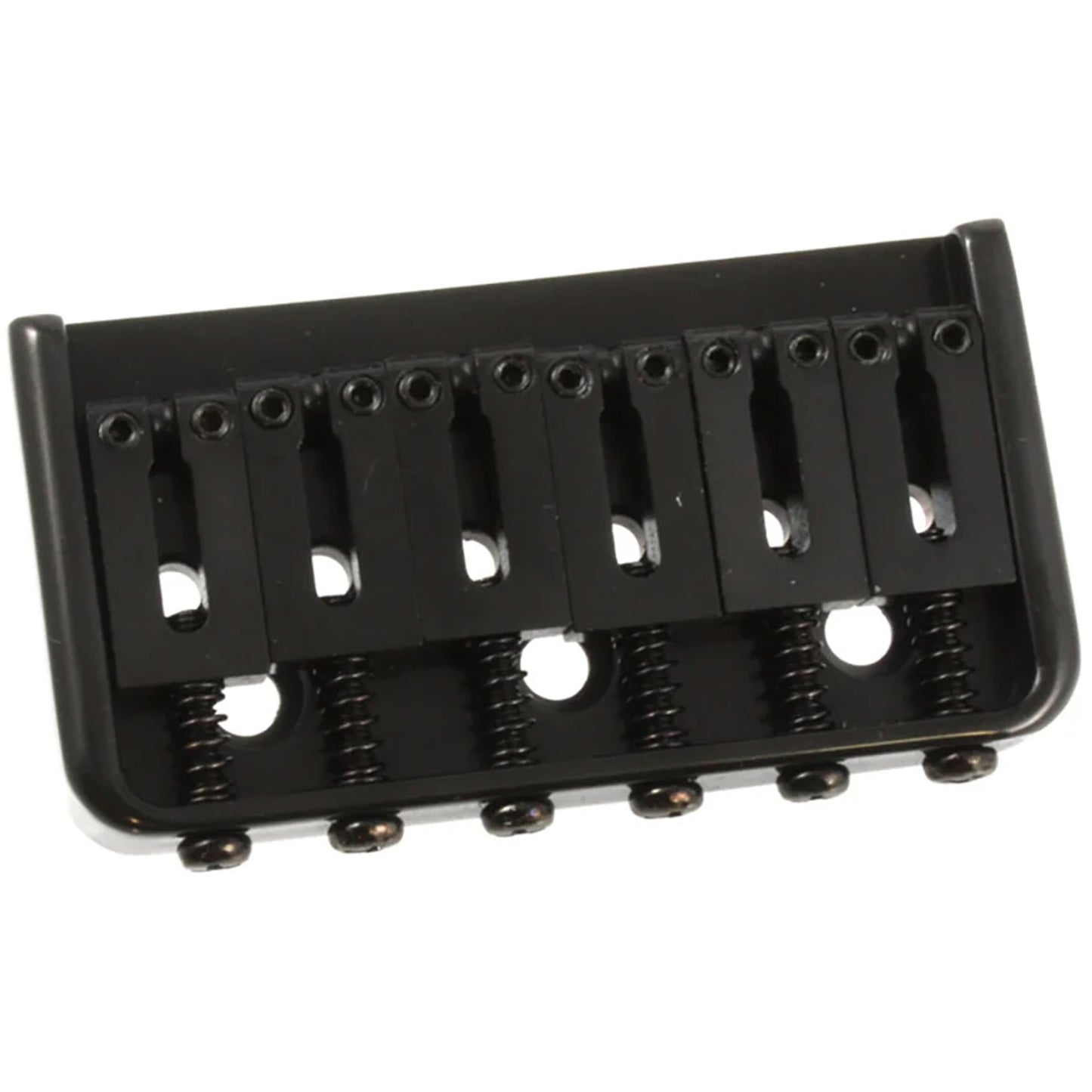 All Parts Non-Tremolo Hard Tail Bridge with Steel Saddles - Black