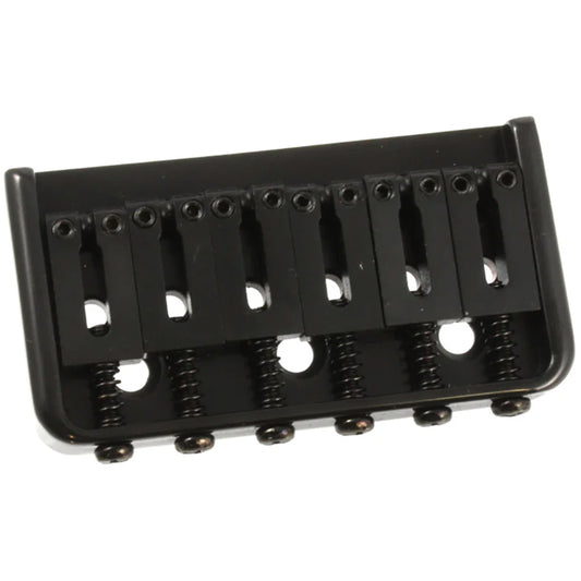All Parts Non-Tremolo Hard Tail Bridge with Steel Saddles - Black