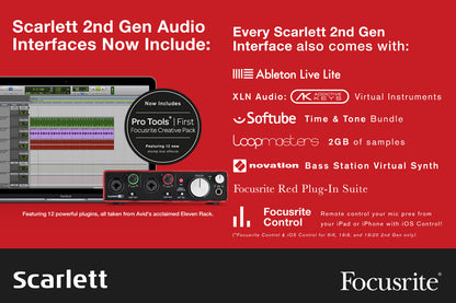 Focusrite Scarlett 18i8 (2nd Gen) 18 In / 8 Out USB Audio Interface