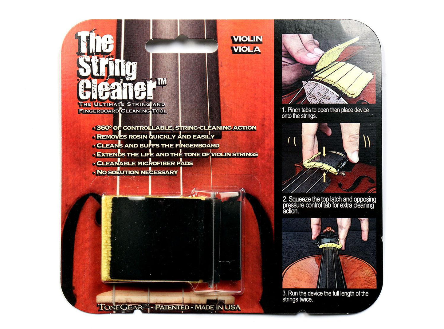 Tonegear String Cleaner for Violin or Viola