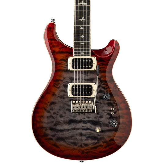 PRS SE Custom 24-08 Quilt Electric Guitar - Charcoal Cherry Burst