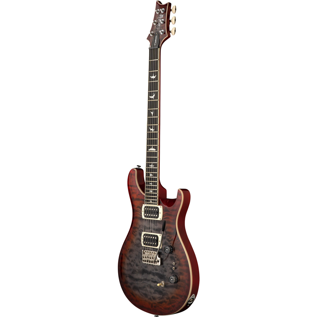 PRS SE Custom 24-08 Quilt Electric Guitar - Charcoal Cherry Burst