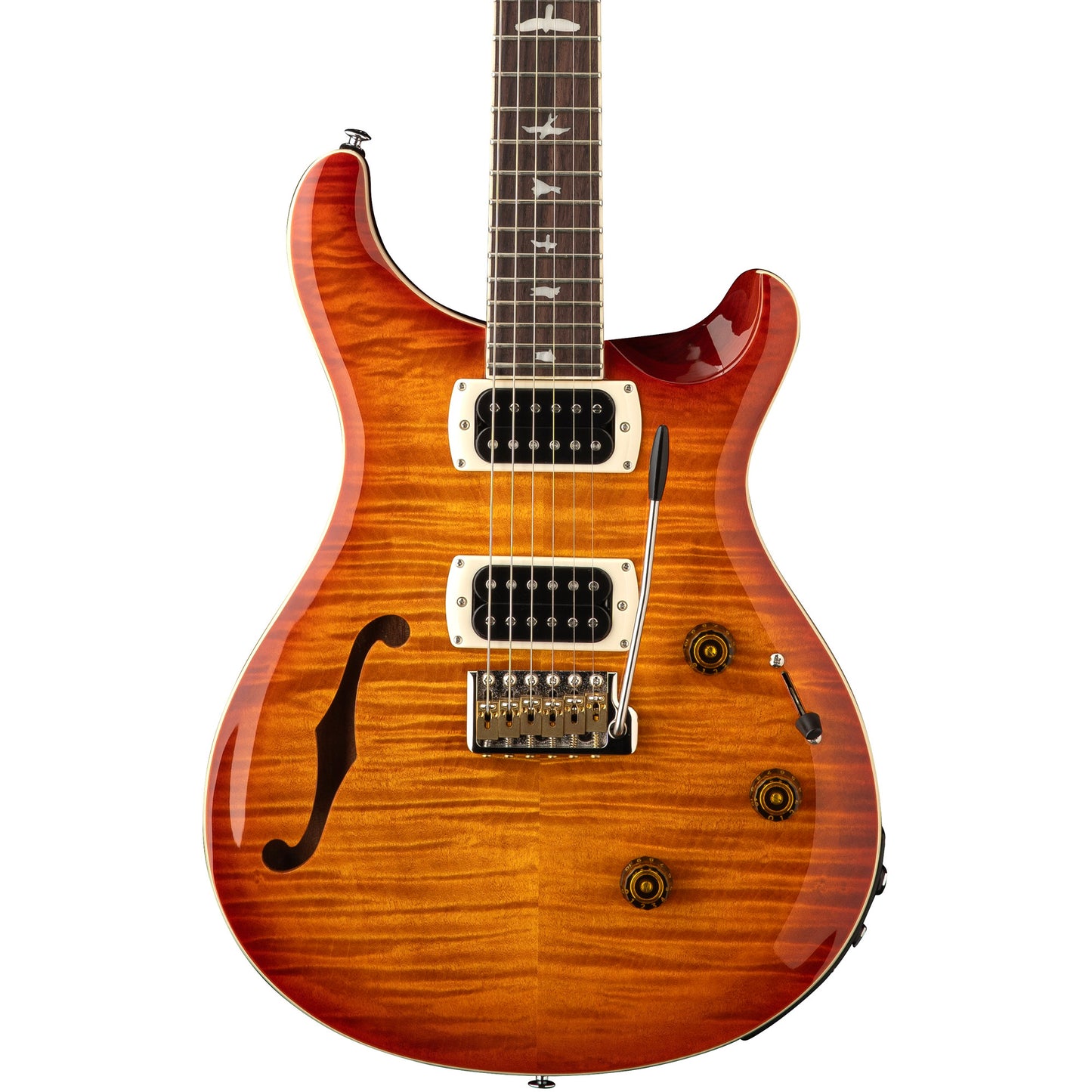 PRS SE Custom 24 Semi-Hollow Piezo Electric Guitar - Vintage Sunburst