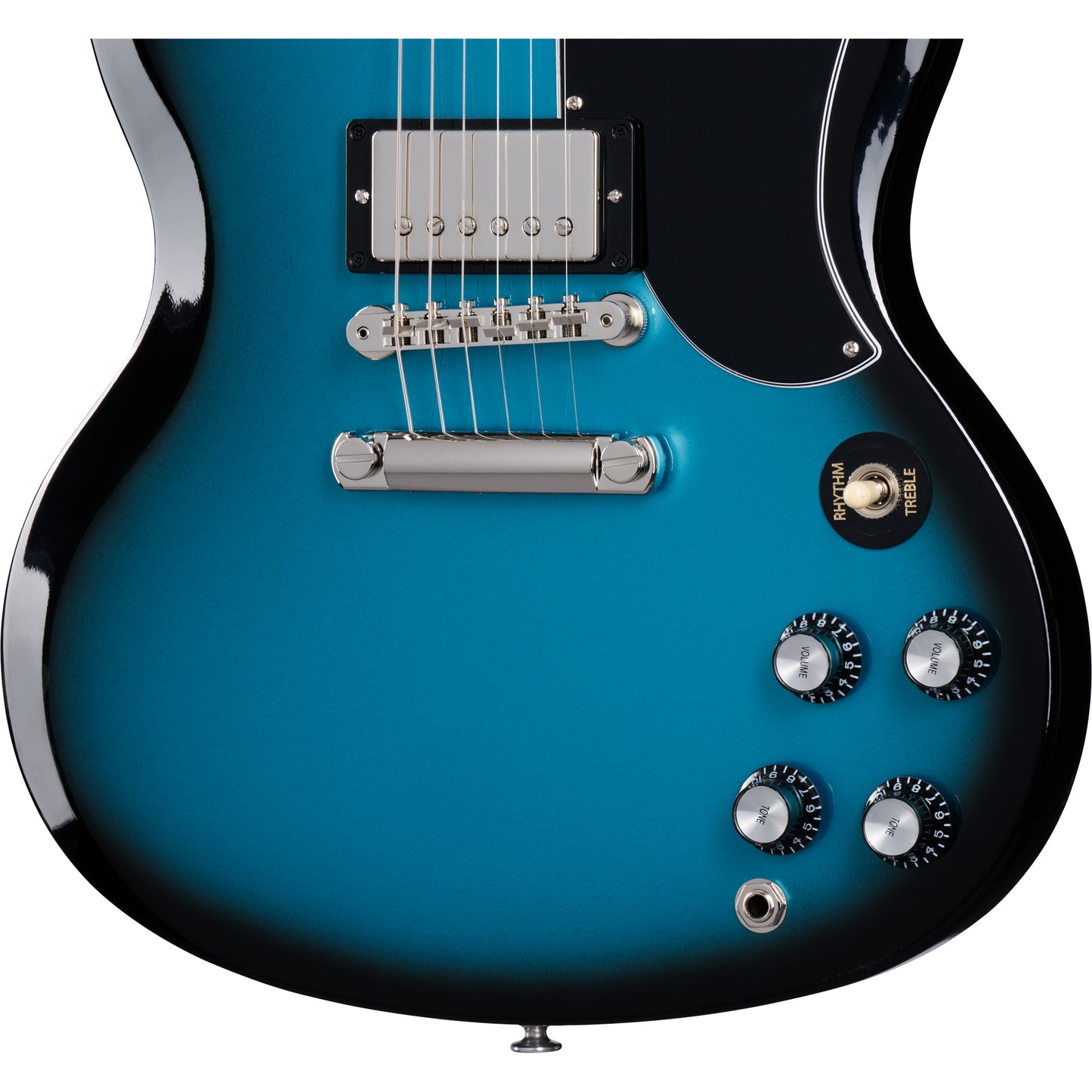 Gibson SG Standard '61 Stop Bar Electric Guitar - Pelham Blue Burst