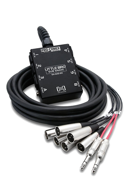 Hosa SH-6X2-20 Little Bro’ 6x2 Sub Snake 20ft
